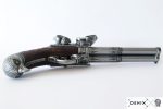 denix-Revolving-3-barrel-flintlock-pistol–France-18th–C–Photoroom